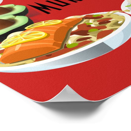 Mukbang Food Poster (Hoek)