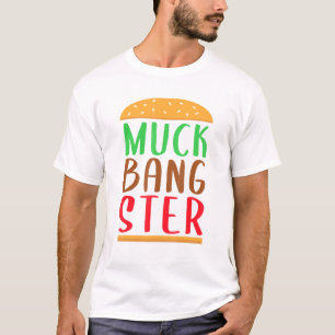Mukbangster Muckbang Asmr Hamburger Sound Therapy T-shirt