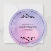 Mukhe BWhat Waterverf Rice Ceremony Uitnodiging (Achterkant)