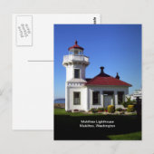 Mukilteo Lighthouse, Mukilteo, Washington Briefkaart (Voorkant / Achterkant)