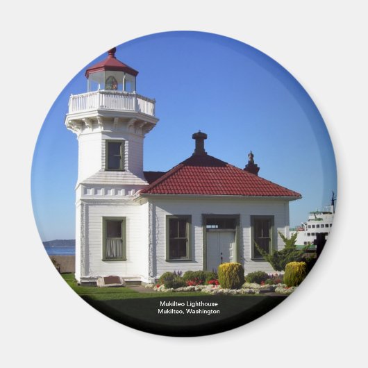 Mukilteo Lighthouse, Mukilteo, Washington Magneet (Voorkant)