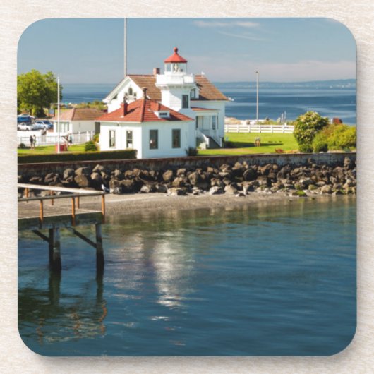 Mukilteo Lighthouse, Mukilteo, Washington, Verenig Drankjes Onderzetter (Voorkant)
