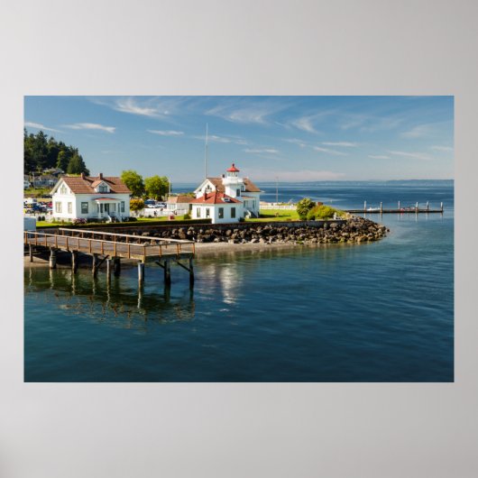 Mukilteo Lighthouse, Mukilteo, Washington, Verenig Poster (Voorkant)
