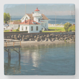 Mukilteo Lighthouse, Mukilteo, Washington, Verenig Stenen Onderzetter