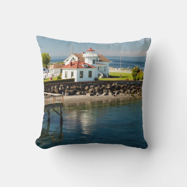 Mukilteo Lighthouse, Mukilteo, Washington, VS Kussen (Voorkant)
