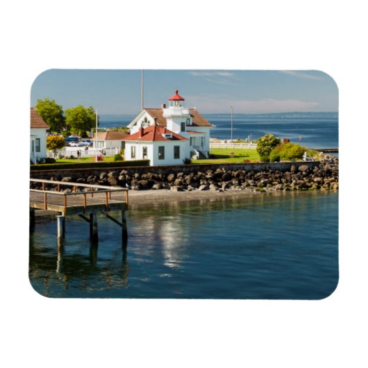 Mukilteo Lighthouse, Mukilteo, Washington, VS Magneet (Horizontaal)