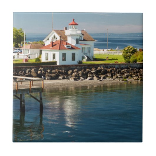 Mukilteo Lighthouse, Mukilteo, Washington, VS Tegeltje (Voorkant)