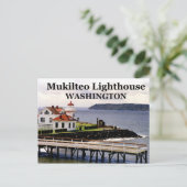 Mukilteo Lighthouse, Washington Briefkaart #1 (Staand voorkant)