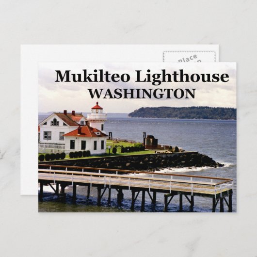 Mukilteo Lighthouse, Washington Briefkaart #1 (Voorkant / Achterkant)