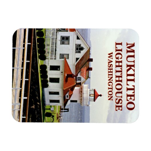 Mukilteo Lighthouse, Washington Flexi Magnet Magneet (Horizontaal)