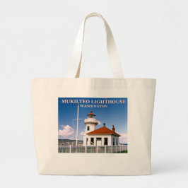 Mukilteo Lighthouse, Washington Jumbo Canvas tas