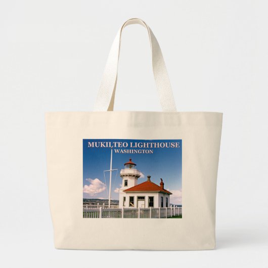 Mukilteo Lighthouse, Washington Jumbo Canvas tas (Voorkant)