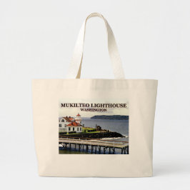Mukilteo Lighthouse, Washington Jumbo Canvas tas