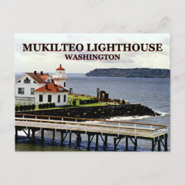 Mukilteo-vuurtoren, Washington-ansichtkaart Briefkaart