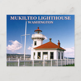 Mukilteo-vuurtoren, Washington-ansichtkaart Briefkaart