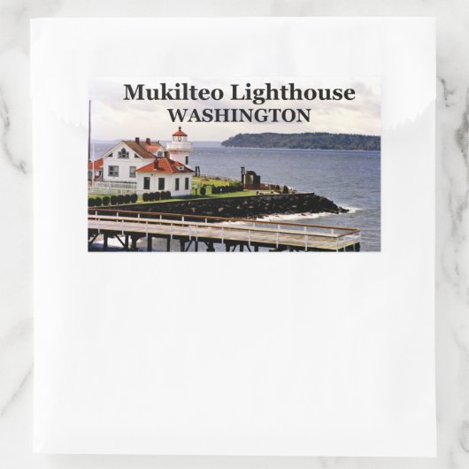 Mukilteo Vuurtoren, Washington Stickers #1 (Tas)