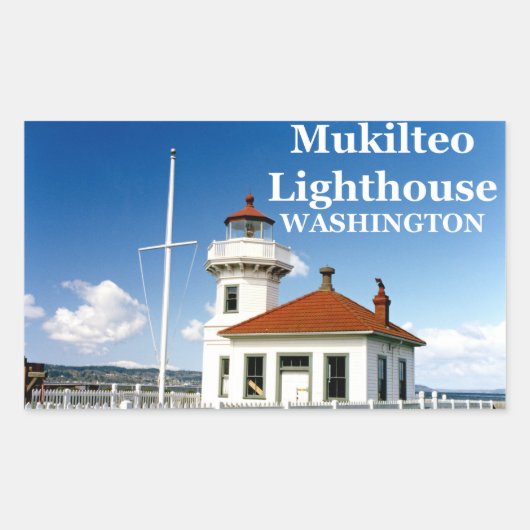 Mukilteo Vuurtoren, Washington Stickers #2 (Voorkant)