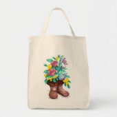 Mukluk Boot Flower Planter Shopping Tas (Voorkant)