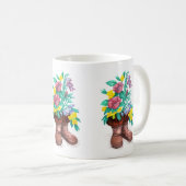 Mukluk Flower Boots Coffee Cup Mok (Voorkant rechts)