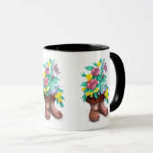 Mukluk Flower Boots Coffee Cup Mok (Voorkant rechts)