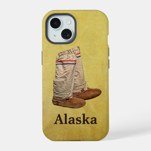 Mukluks iPhone 15 Case (Achterkant)