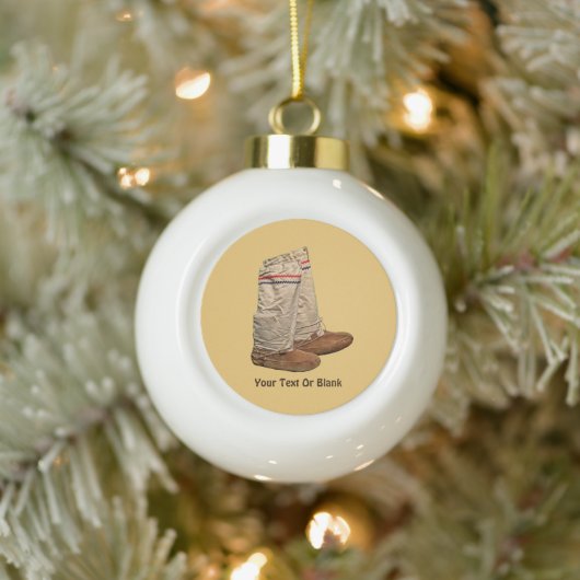 Mukluks Keramische Bal Ornament (Boom)