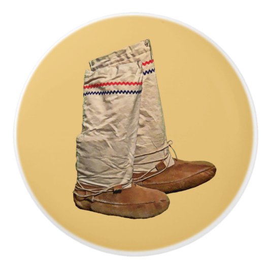 Mukluks Keramische Knop (Voorkant)