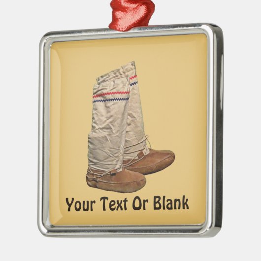 Mukluks Metalen Ornament (Links)