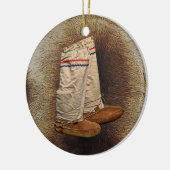 Mukluks on Cariou Fur Keramisch Ornament (Links)