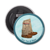 Mukluks on Snow Button Flesopener (Voorkant)