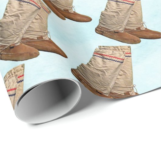 Mukluks on Snow Cadeaupapier (Rol Hoek)