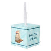 Mukluks on Snow Decoratie (Achter hoekig)