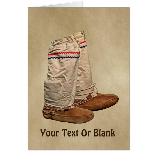 Mukluks op oud papier (Voorkant)