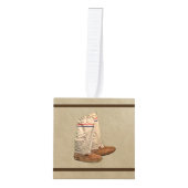 Mukluks op oud papier decoratie (Voorkant)