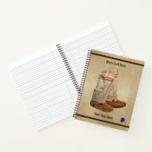 Mukluks op oud papier notitieboek (Binnen)