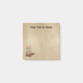 Mukluks op oud papier post-it® notes (Voorkant)