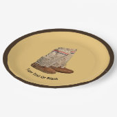 Mukluks Papieren Bordje (Gekanteld)