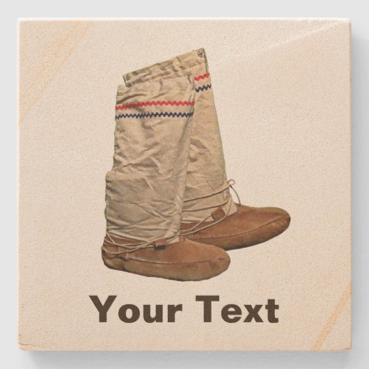 Mukluks Stenen Onderzetter (Voorkant)