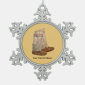 Mukluks Tin Sneeuwvlok Ornament (Voorkant)