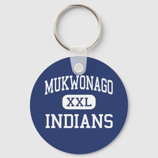 Mukwonago - Indiërs - High - Mukwonago Wisconsin Sleutelhanger (Voorkant)
