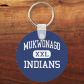 Mukwonago - Indiërs - High - Mukwonago Wisconsin Sleutelhanger (Voorkant)