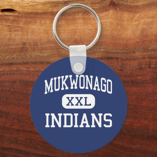 Mukwonago - Indiërs - High - Mukwonago Wisconsin Sleutelhanger (Voorkant)