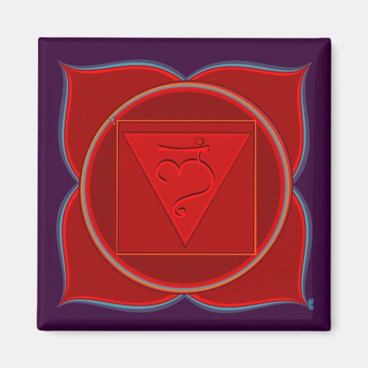 Muladhara Chakra Magneet (Voorkant)