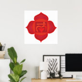 Muladhara chakra-Poster Poster (Thuiskantoor)