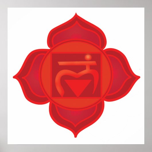 Muladhara chakra-Poster Poster (Voorkant)