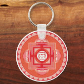 Mūlādhāra Mandala Chakra (Root chakra) Sleutelhanger (Voorkant)