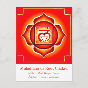 Muladhara of Root Chakra Briefkaart