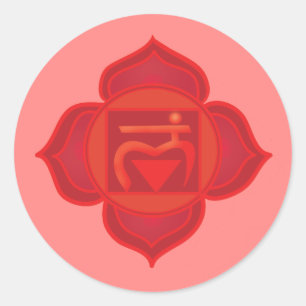 Muladhara of Root Chakra Classic Ronde Sticker