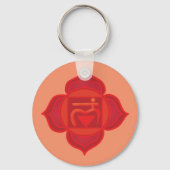 Muladhara of Root Chakra Sleutelring Sleutelhanger (Voorkant)