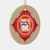 Muladhara of Root de 1ste Chakra Keramisch Ornament (Rechts)